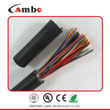 Черная куртка BC / медный кабель Lan 100 пар OEM / ODM Manufaturer